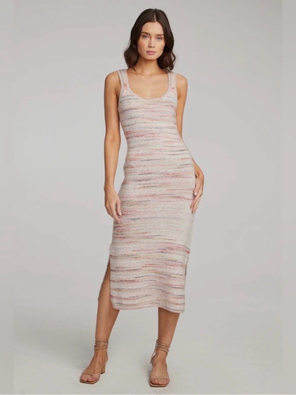 Saltwater Luxe striped sweater midi dress